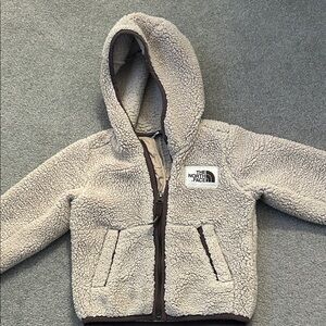 The North Face Beige Sherpa Fleece Hoodie